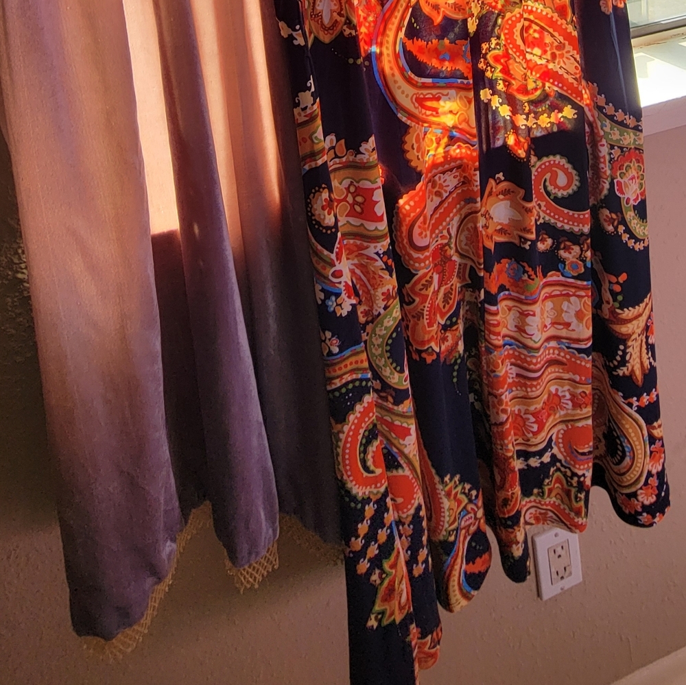 Colorful Paisley Dress Orange - Picture 10 of 10